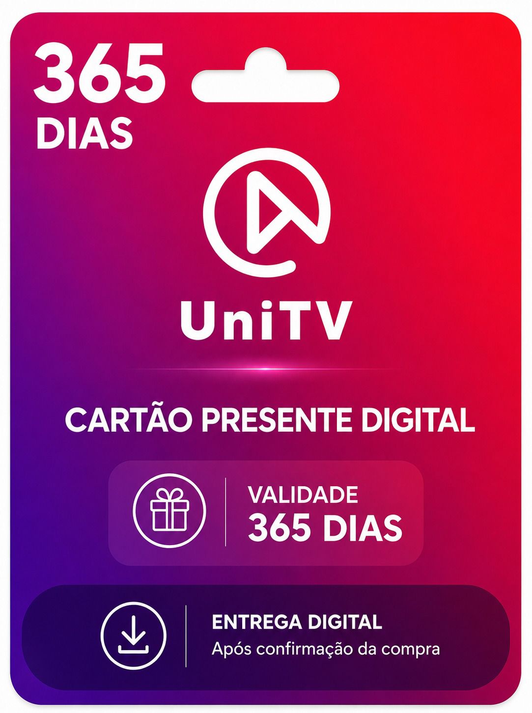 Recarga UniTV 365 Dias
